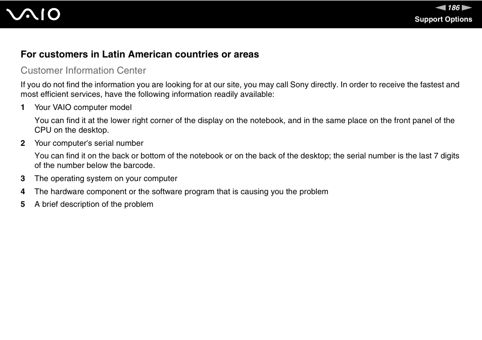 Sony VGC-LT30 Series User Manual | Page 186 / 201