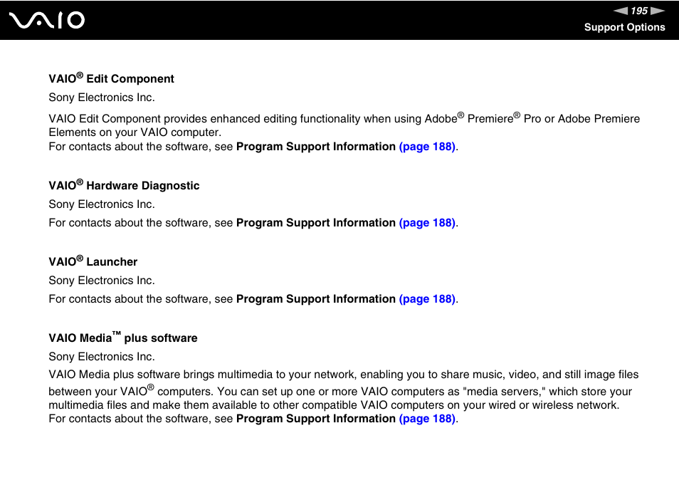 Sony VGC-LT30 Series User Manual | Page 195 / 201