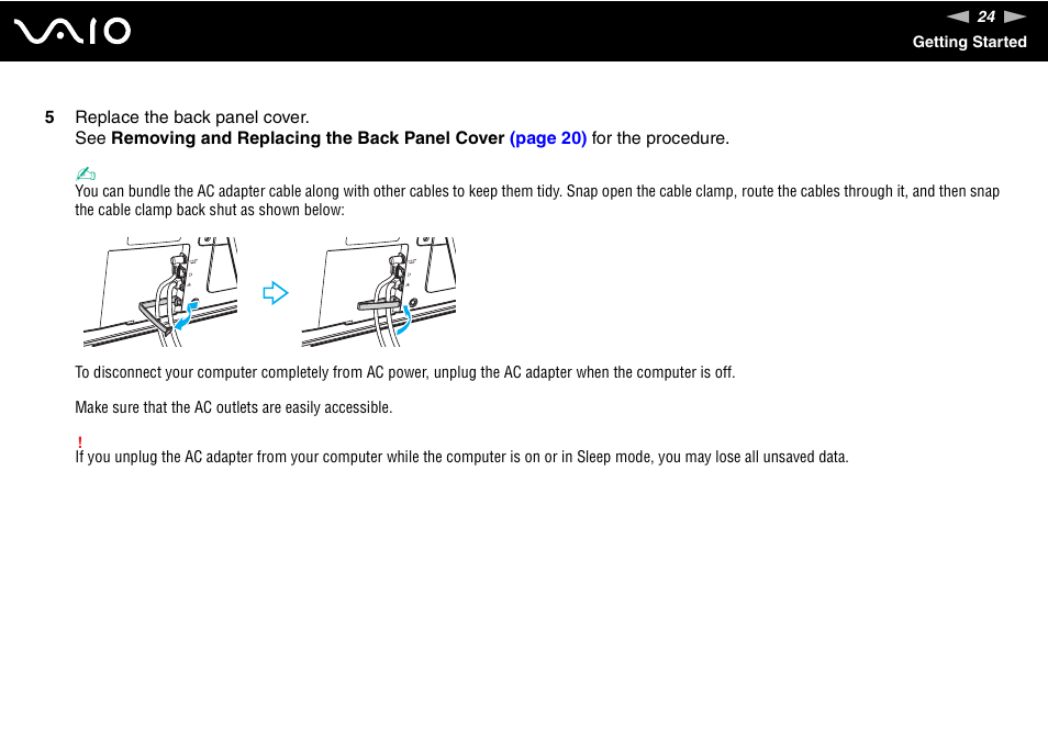 Sony VGC-LT30 Series User Manual | Page 24 / 201