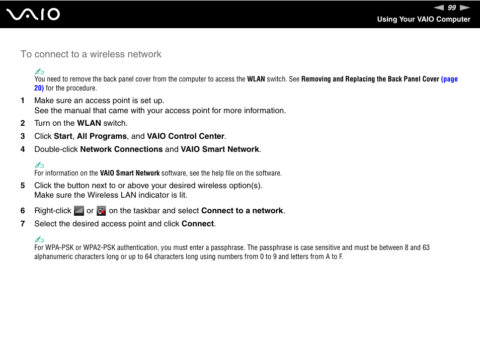 Sony VGC-LT30 Series User Manual | Page 99 / 201