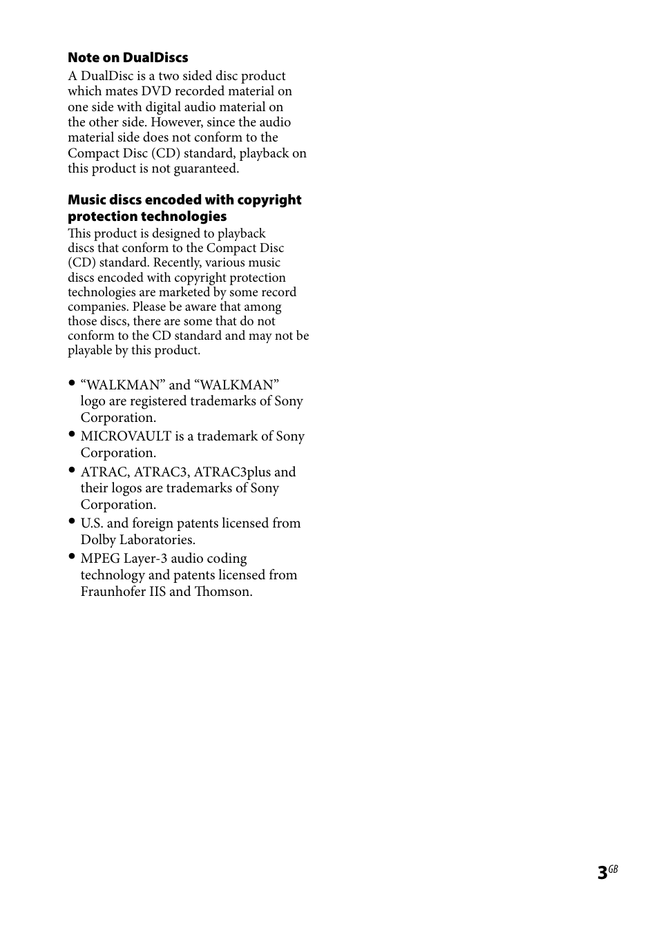 Sony CMT-HX3 User Manual | Page 3 / 32