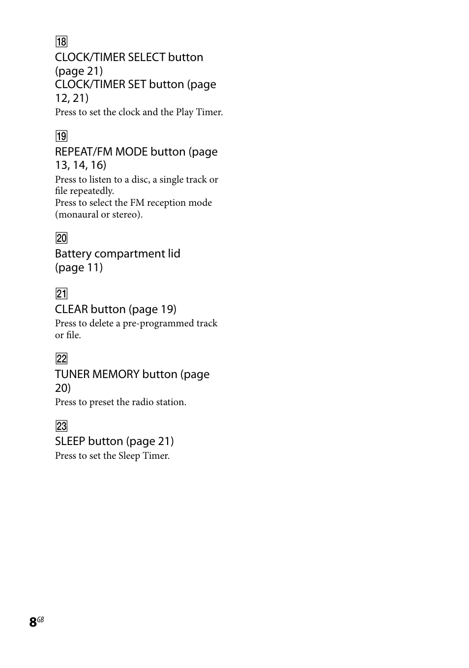 Sony CMT-HX3 User Manual | Page 8 / 32