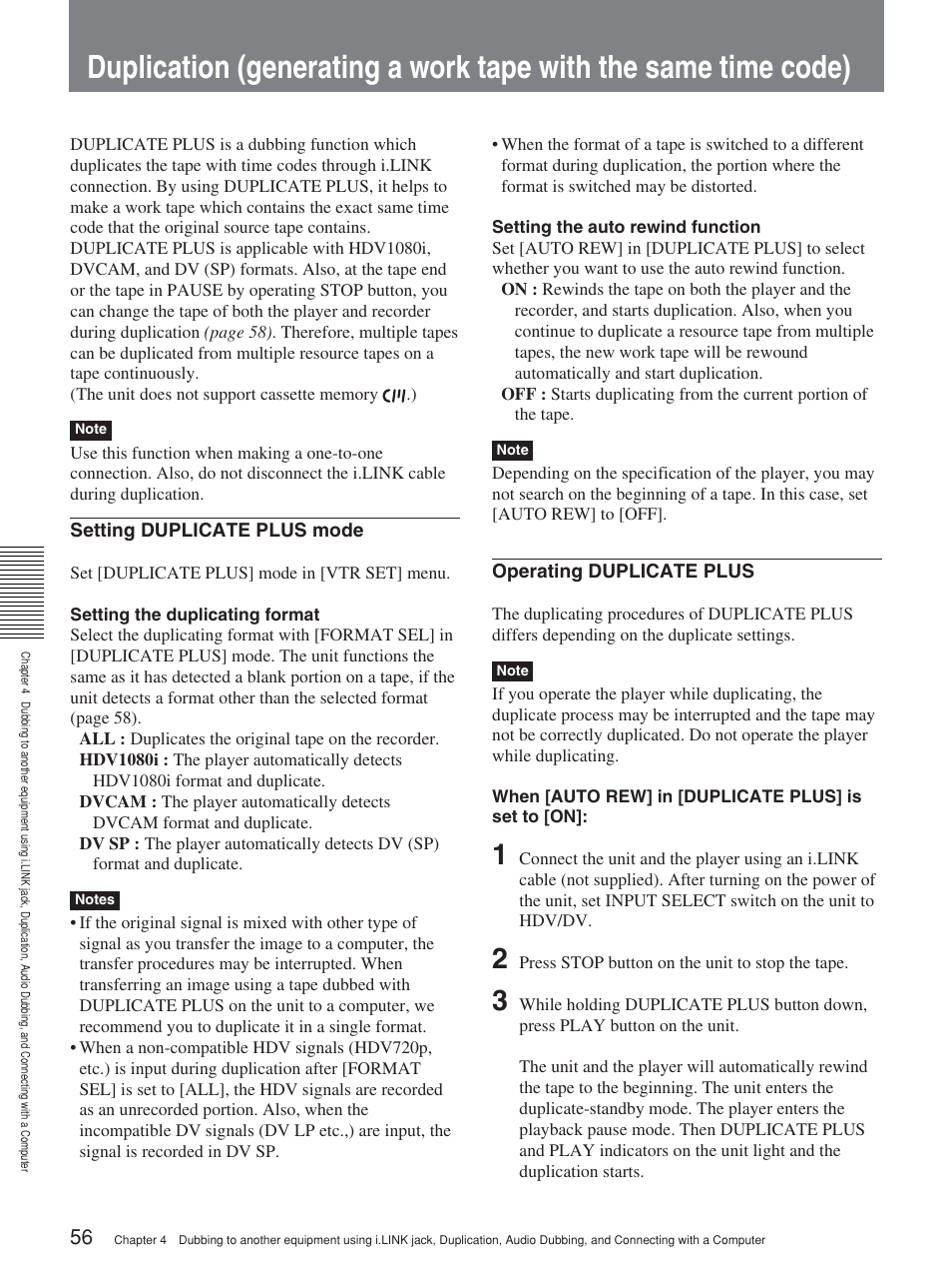 Sony HVR-M25P User Manual | Page 56 / 104