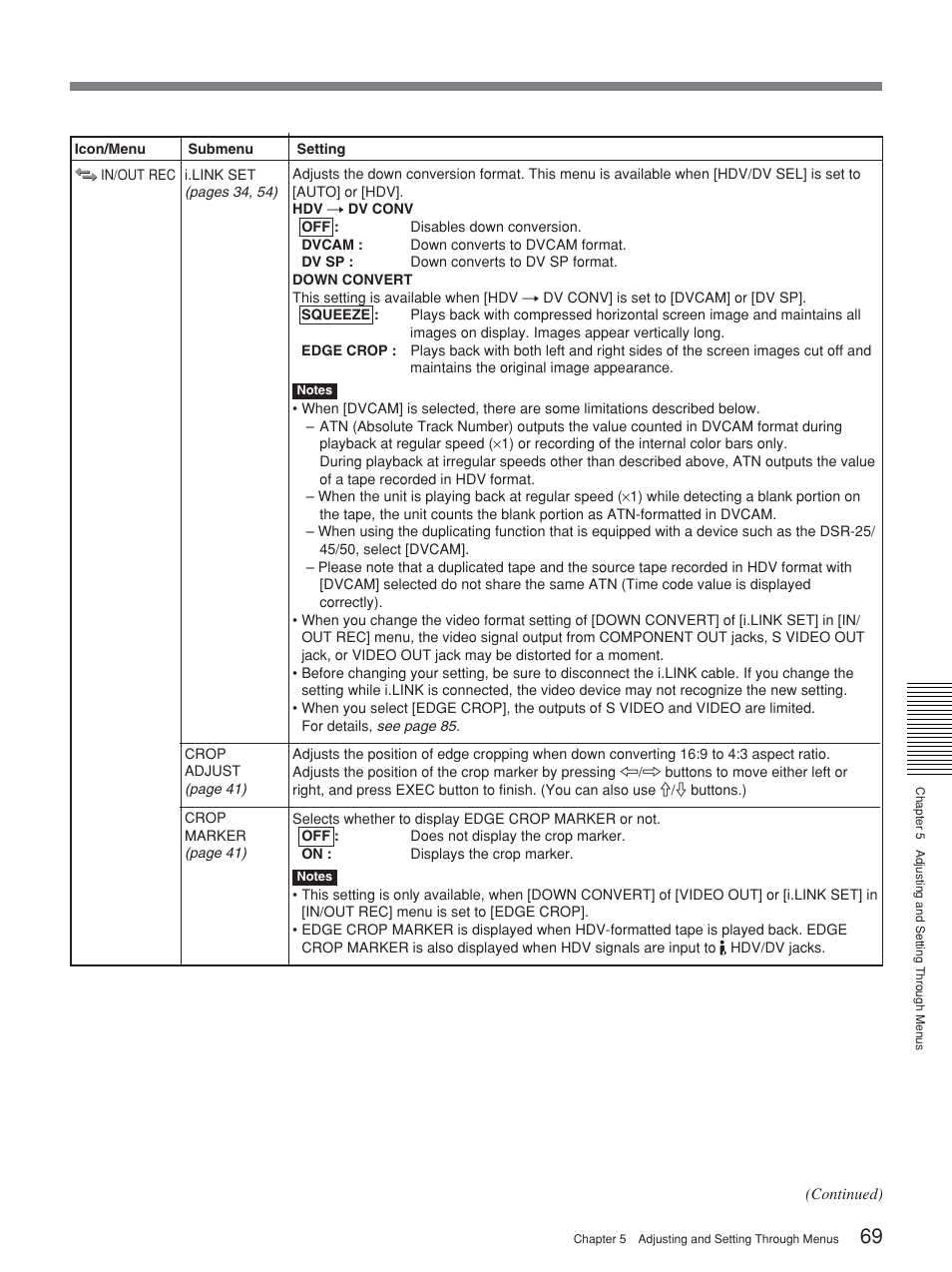 Sony HVR-M25P User Manual | Page 69 / 104