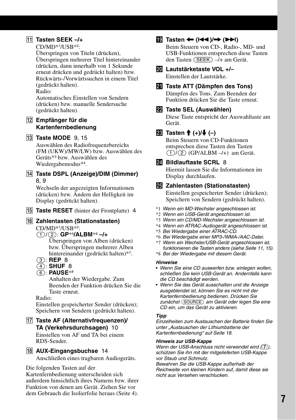 Sony CDX-GT414U User Manual | Page 27 / 112