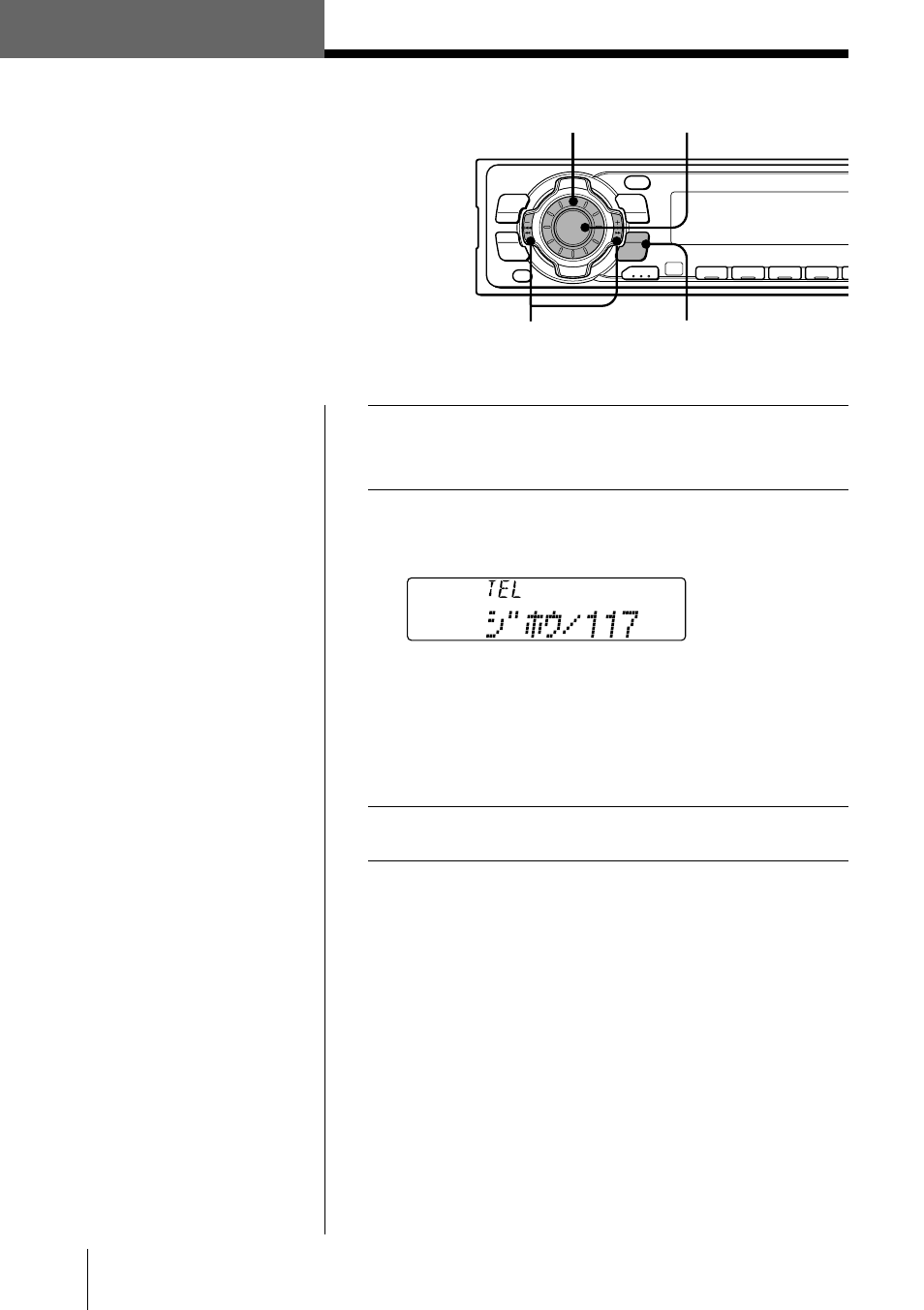 携帯電話, 電話をかける, Source tel | Enter, Pdc xch- 1000, Seek/ams / 44, Source seek/ams enter | Sony MDX-C7400X User Manual | Page 42 / 72