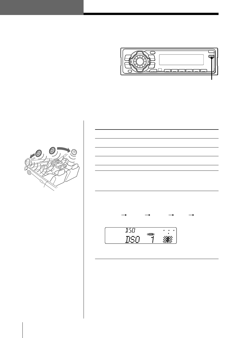 サウンドの設定, Dsoを設定する, Cd md | Dso 1 3 wide off dso, Dso 1, Dso 2, Dso 3, Wide, Off 3, 2off | Sony MDX-C7400X User Manual | Page 46 / 72