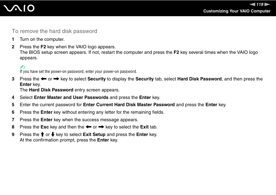 Sony VAIO VGN-Z500 Series User Manual | Page 119 / 239