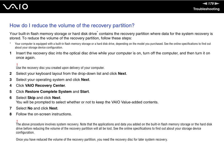 Sony VAIO VGN-Z500 Series User Manual | Page 179 / 239