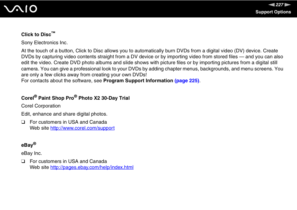 Sony VAIO VGN-Z500 Series User Manual | Page 227 / 239