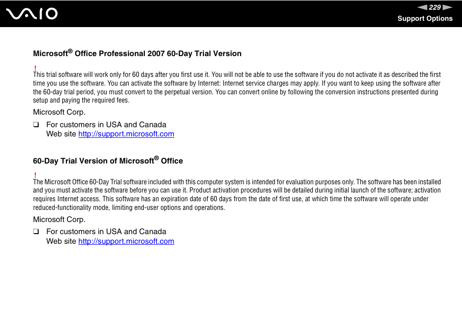 Sony VAIO VGN-Z500 Series User Manual | Page 229 / 239