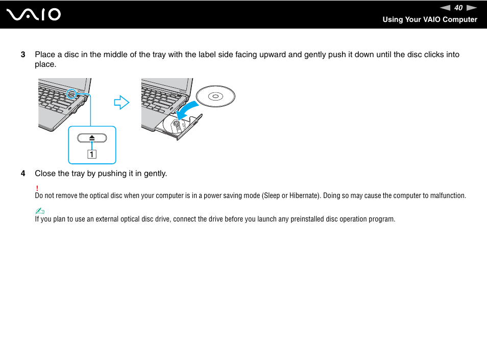 Sony VAIO VGN-Z500 Series User Manual | Page 40 / 239