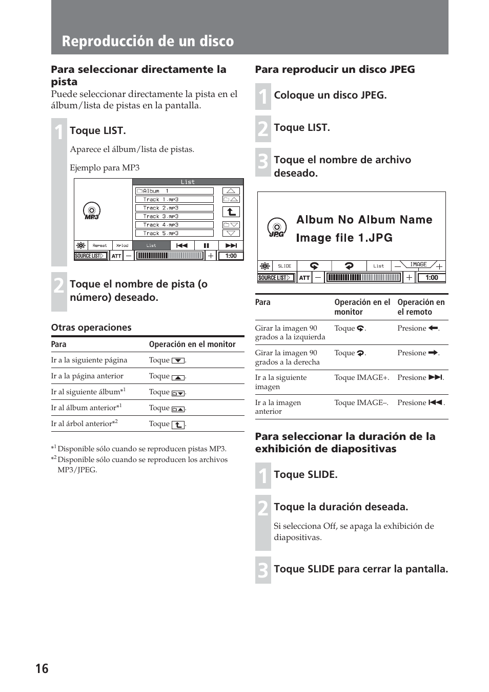 Reproducción de un disco | Sony XAV-A1 User Manual | Page 136 / 184