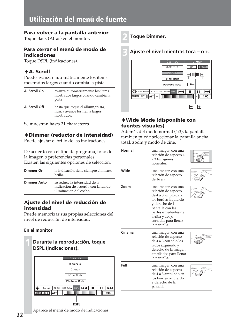 Utilización del menú de fuente | Sony XAV-A1 User Manual | Page 142 / 184