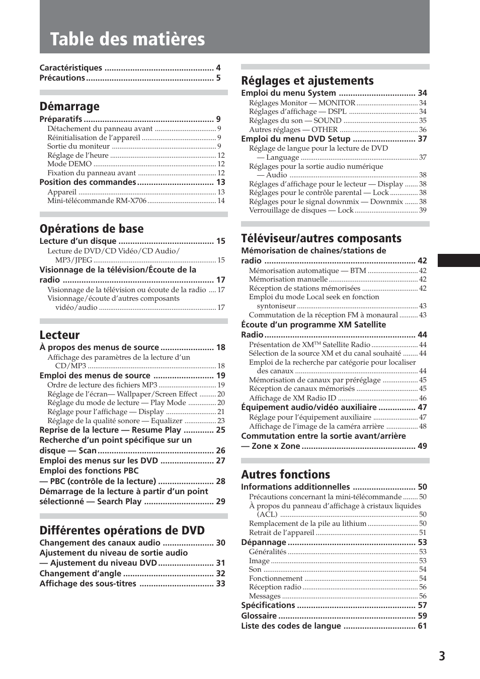 Sony XAV-A1 User Manual | Page 63 / 184