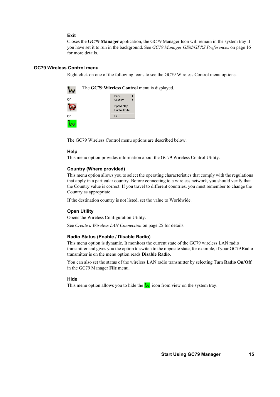 Sony GC79 User Manual | Page 15 / 86