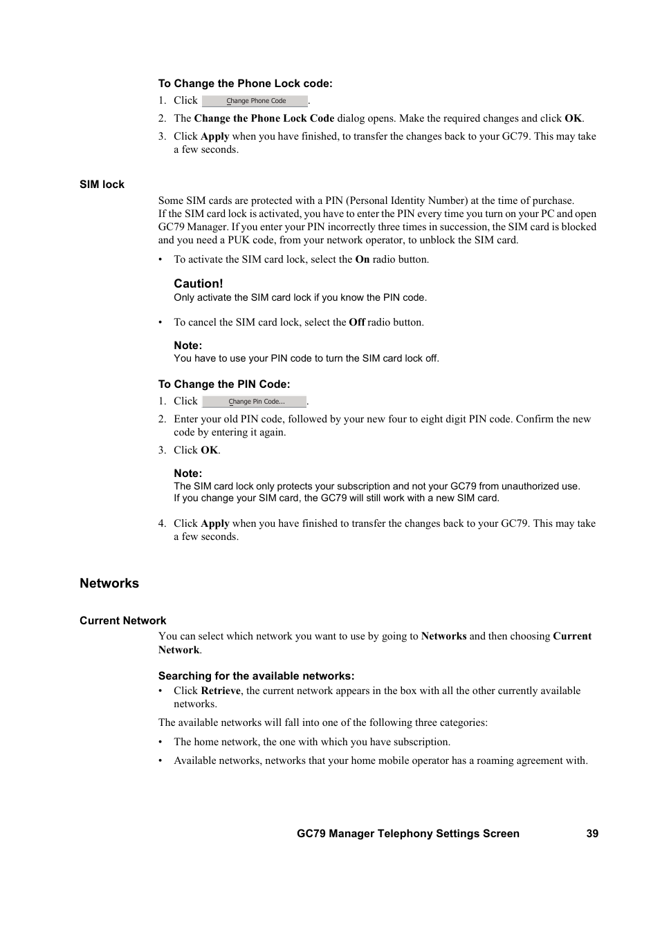 Networks | Sony GC79 User Manual | Page 39 / 86