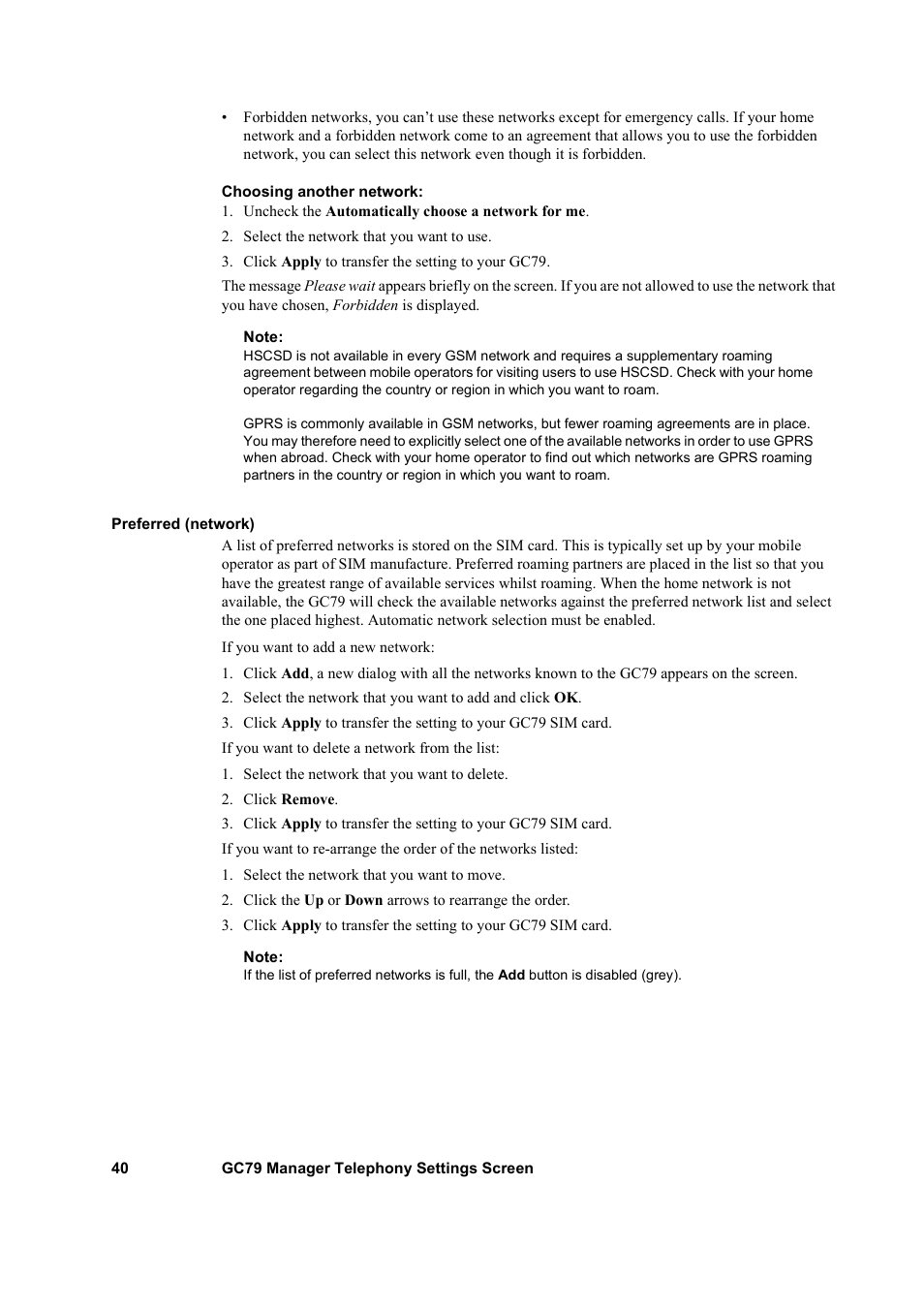 Sony GC79 User Manual | Page 40 / 86