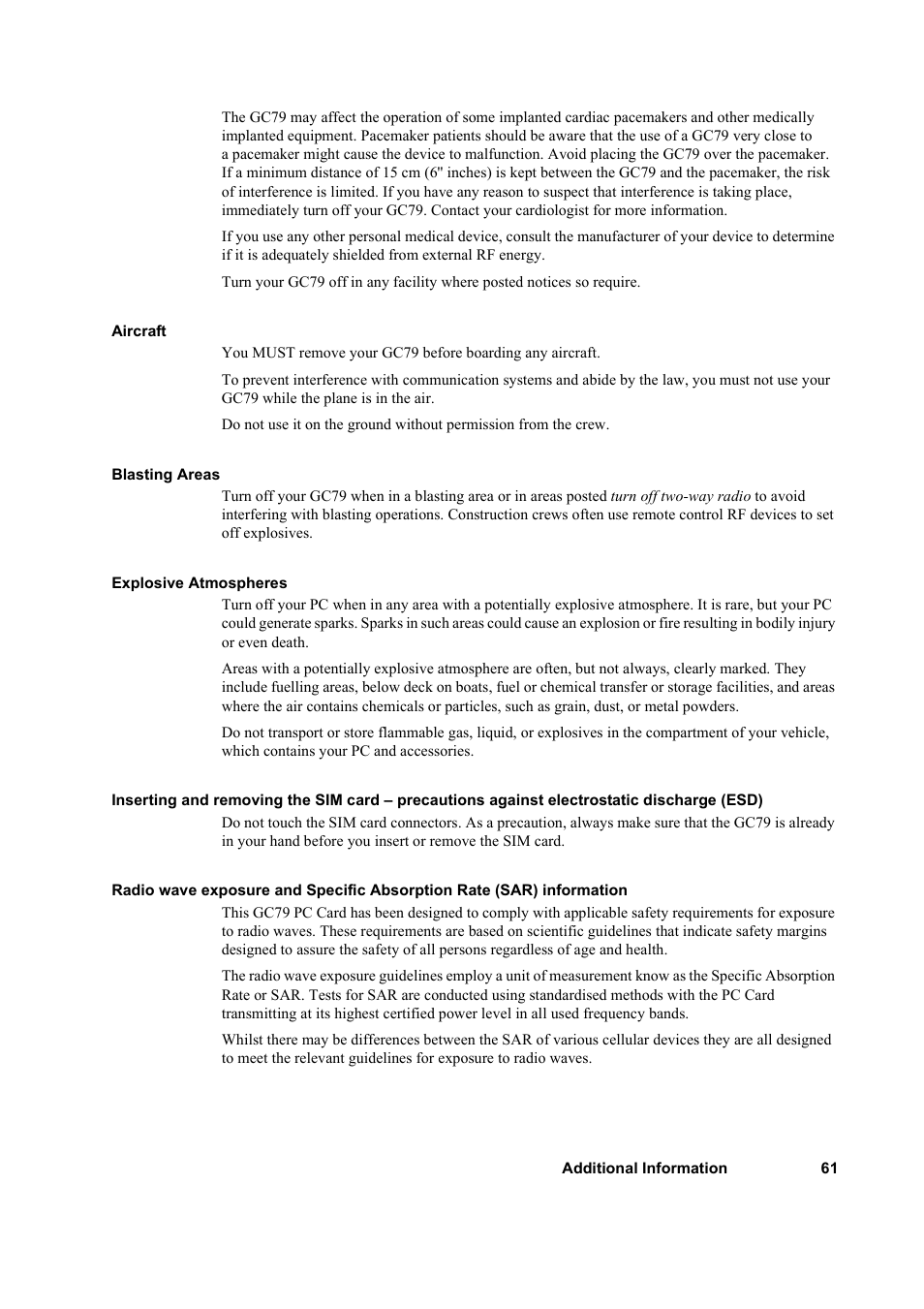 Sony GC79 User Manual | Page 61 / 86