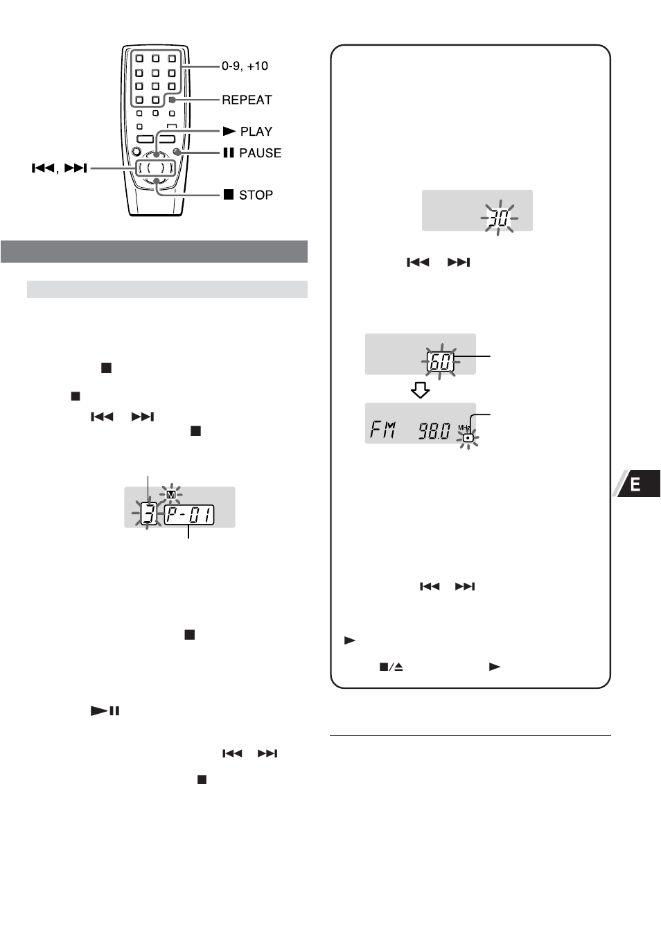 Reproducción programada, Ajuste del temporizador de desconexión | Sony CA-DW50 User Manual | Page 19 / 44