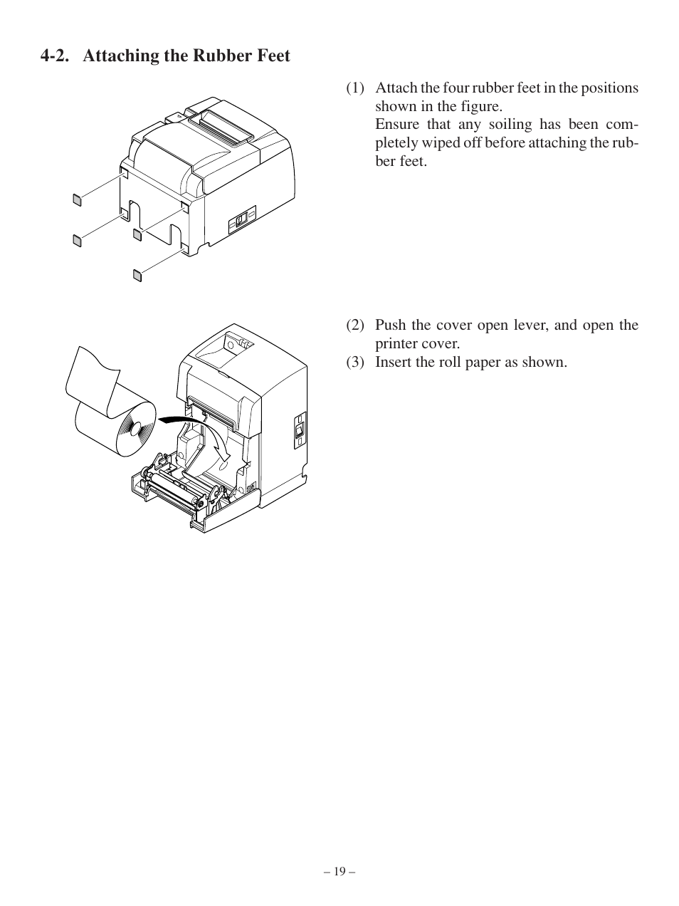 2. attaching the rubber feet | Star Tech Development TSP100 User Manual | Page 22 / 42