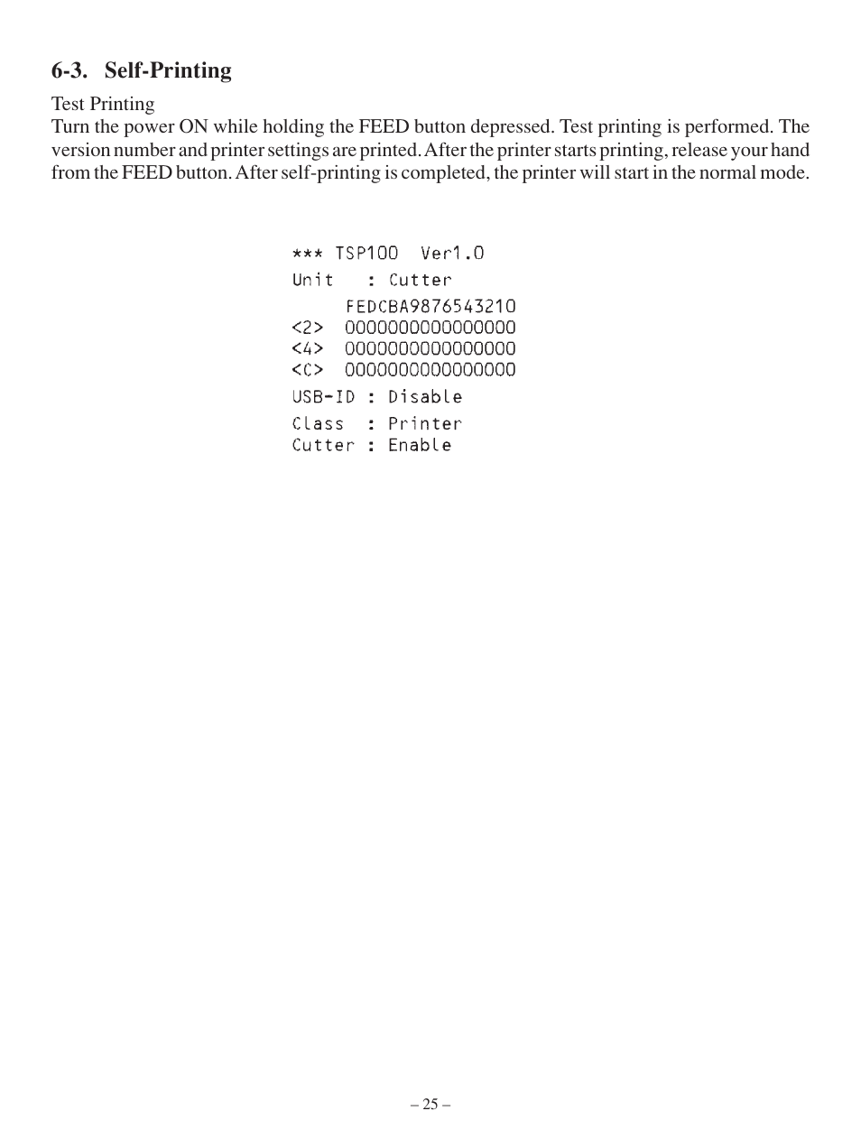 3. self-printing | Star Tech Development TSP100 User Manual | Page 28 / 42