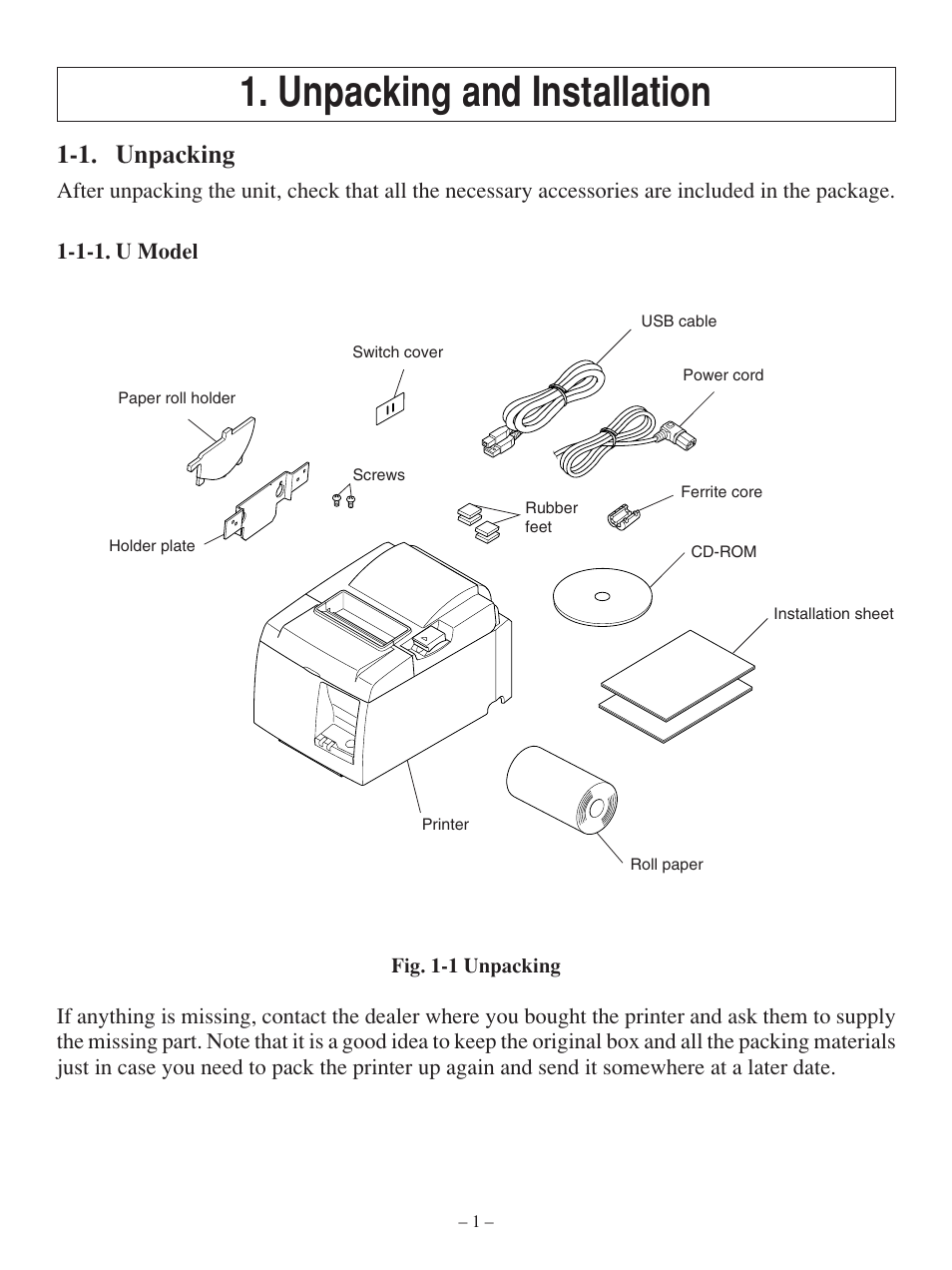 Unpacking and installation, 1. unpacking | Star Tech Development TSP100 User Manual | Page 4 / 42