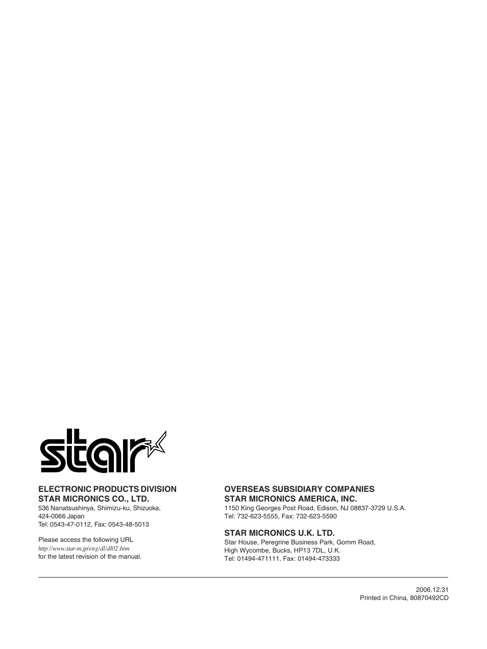 Star Tech Development TSP100 User Manual | Page 42 / 42