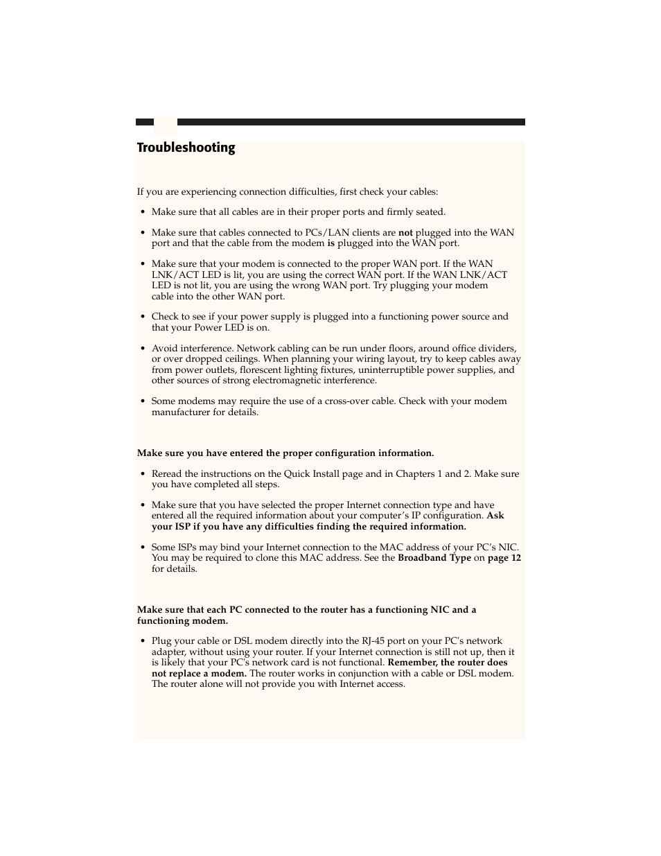 Troubleshooting | Star Tech Development BR4100DC User Manual | Page 50 / 58