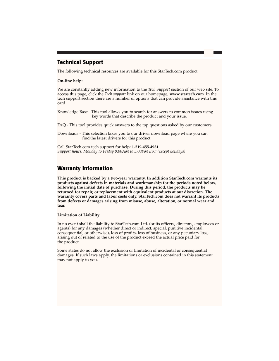 Star Tech Development BR4100DC User Manual | Page 57 / 58