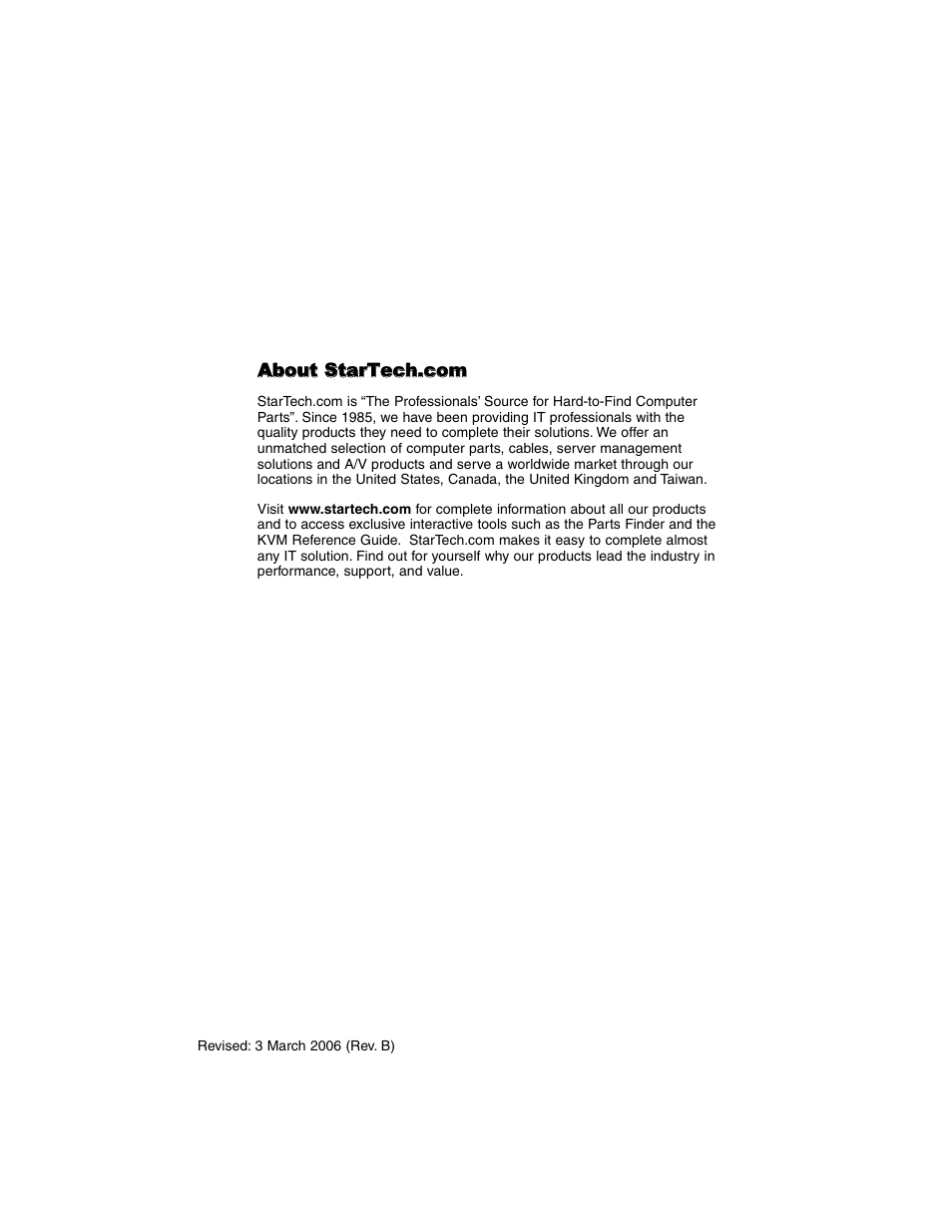 Star Tech Development USB 2.0 FLASH CARD READER 35FCREAD20BK User Manual | Page 11 / 11