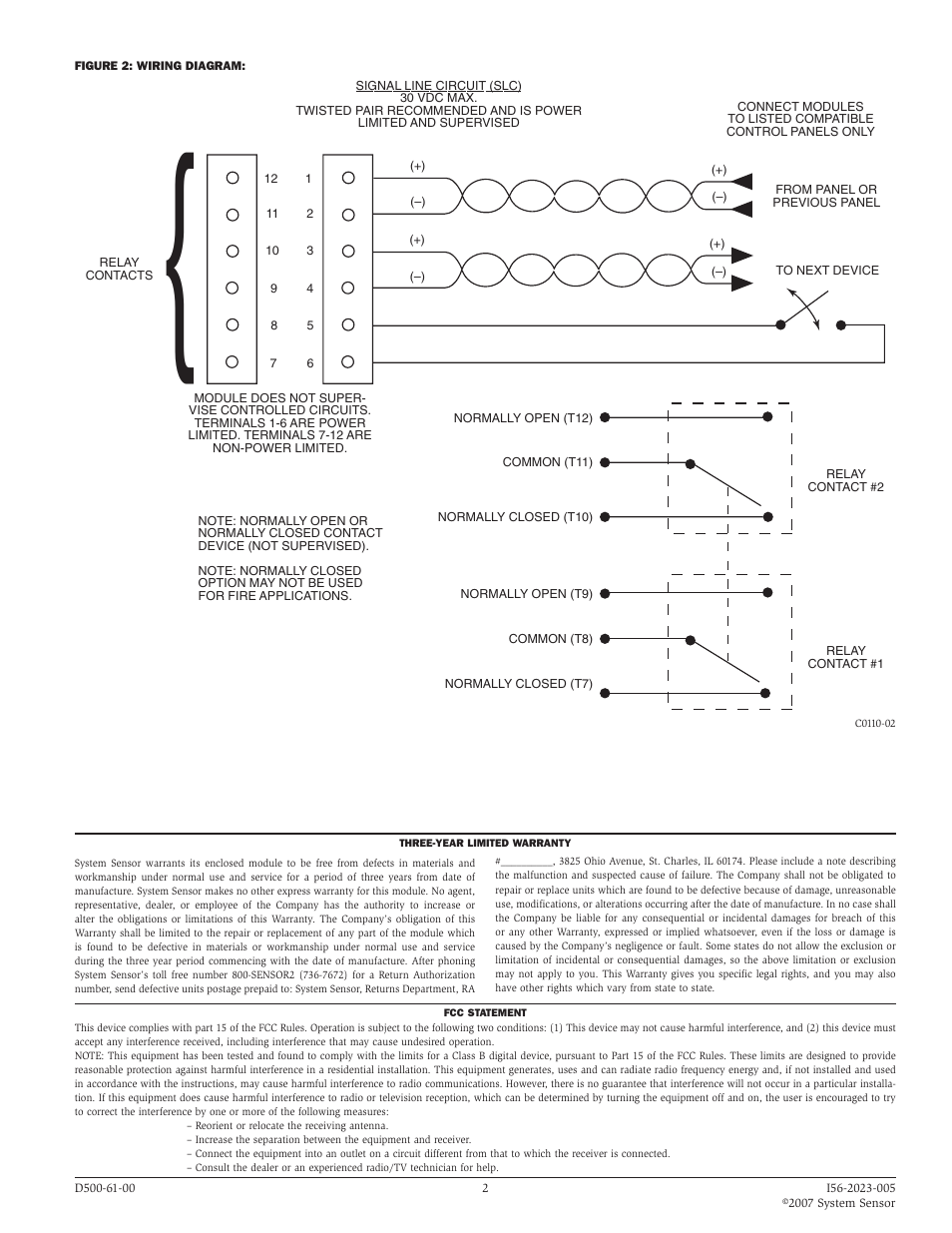 System Sensor EM-1RI User Manual | Page 2 / 2