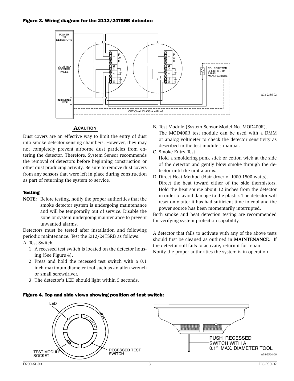 System Sensor 2112 User Manual | Page 3 / 4
