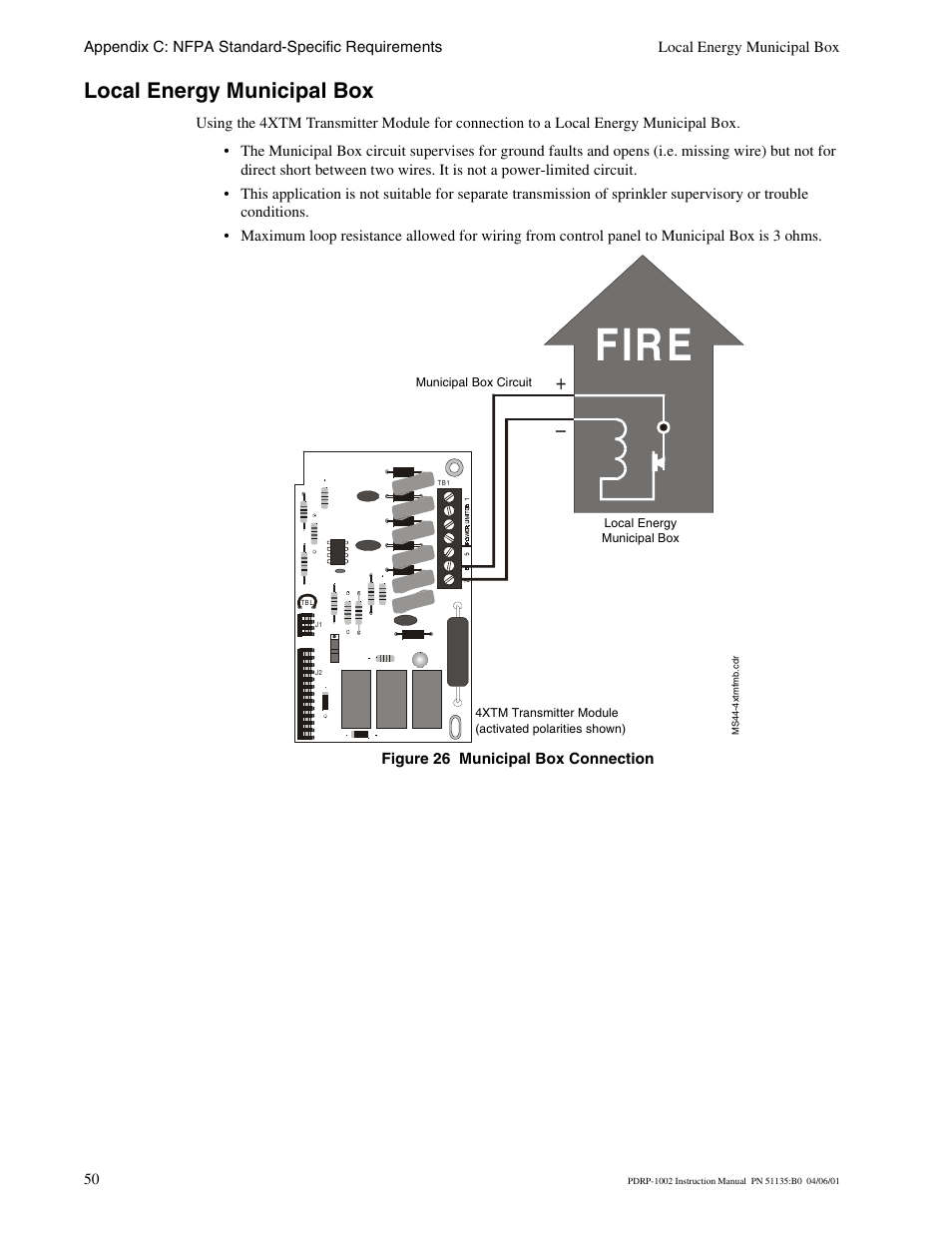 Local energy municipal box, Fir e | System Sensor PDRP-1002 Series User Manual | Page 50 / 60