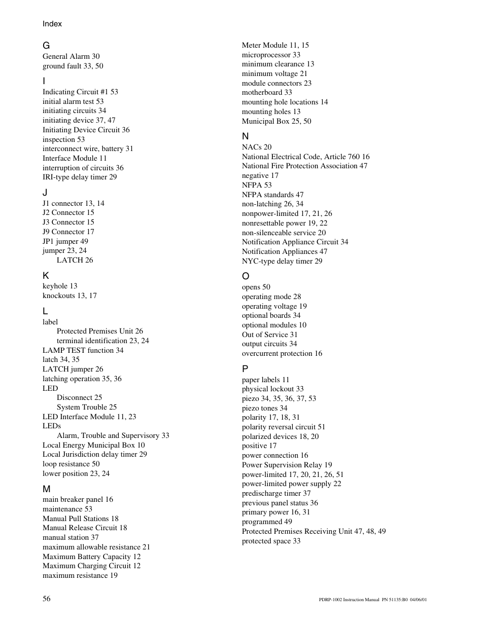 System Sensor PDRP-1002 Series User Manual | Page 56 / 60