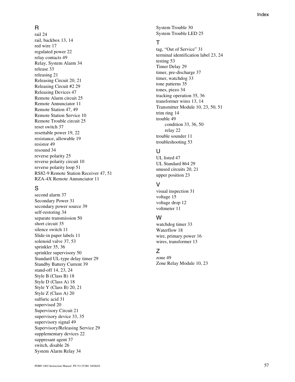System Sensor PDRP-1002 Series User Manual | Page 57 / 60