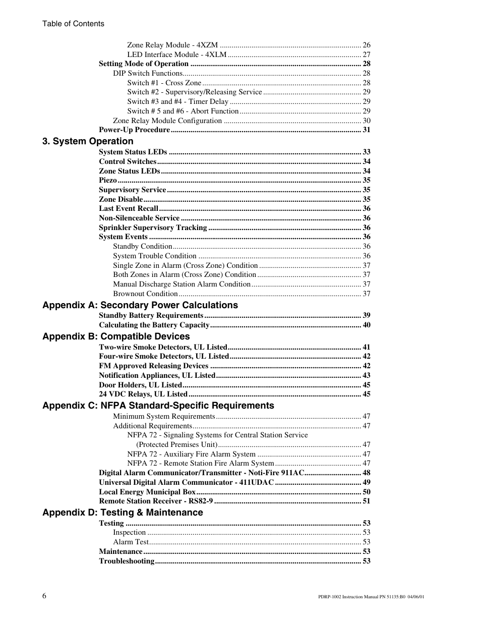 System Sensor PDRP-1002 Series User Manual | Page 6 / 60