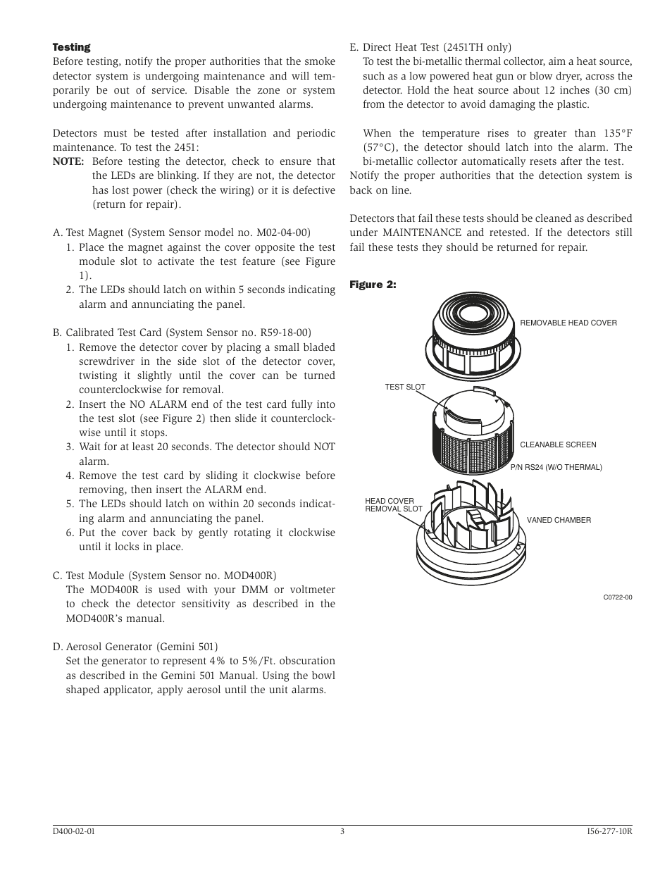 System Sensor 2451 User Manual | Page 3 / 4
