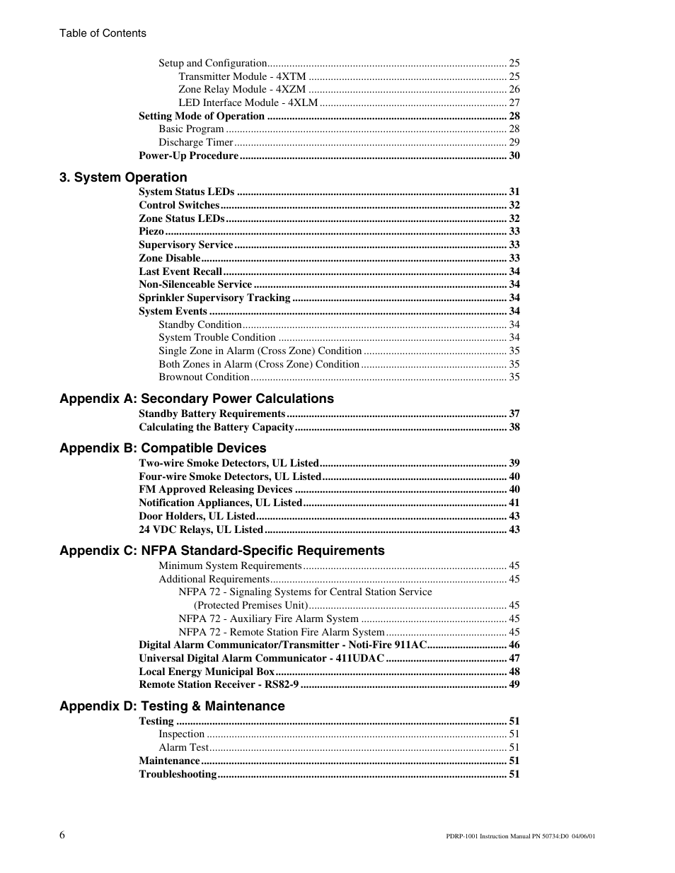 System Sensor PDRP-1001 Series User Manual | Page 6 / 56
