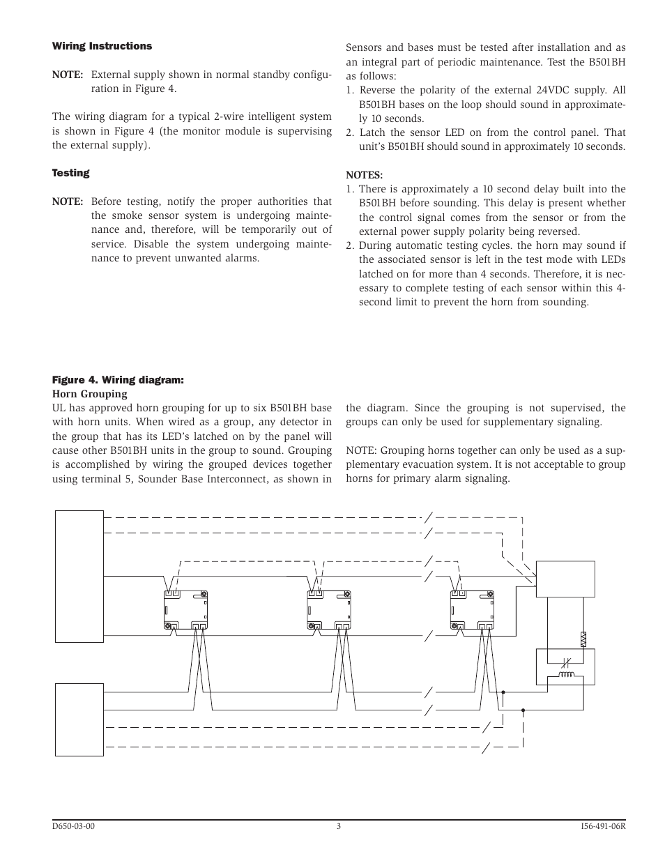 System Sensor B501BH User Manual | Page 3 / 4