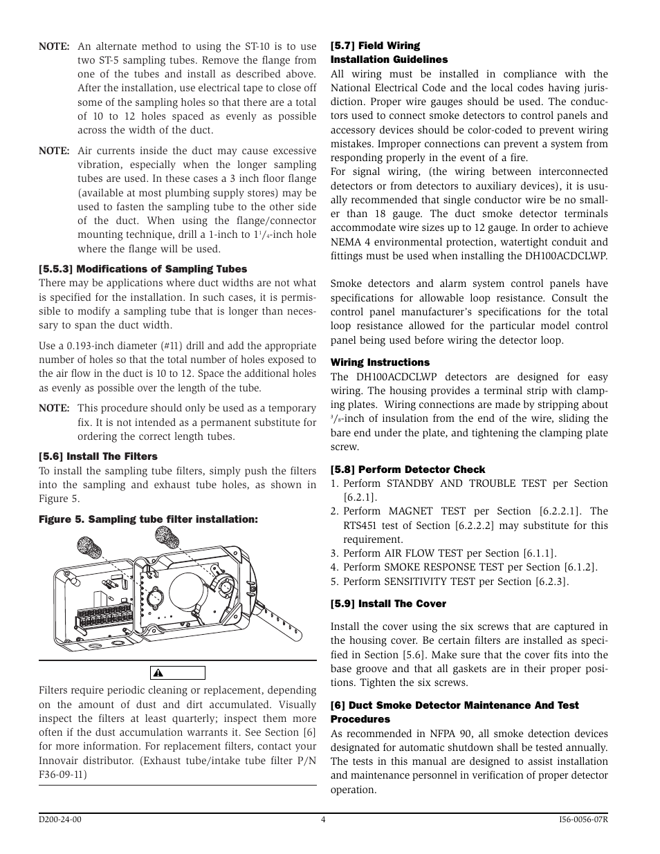 System Sensor INNOVAIR DH100ACDCLWP User Manual | Page 4 / 8