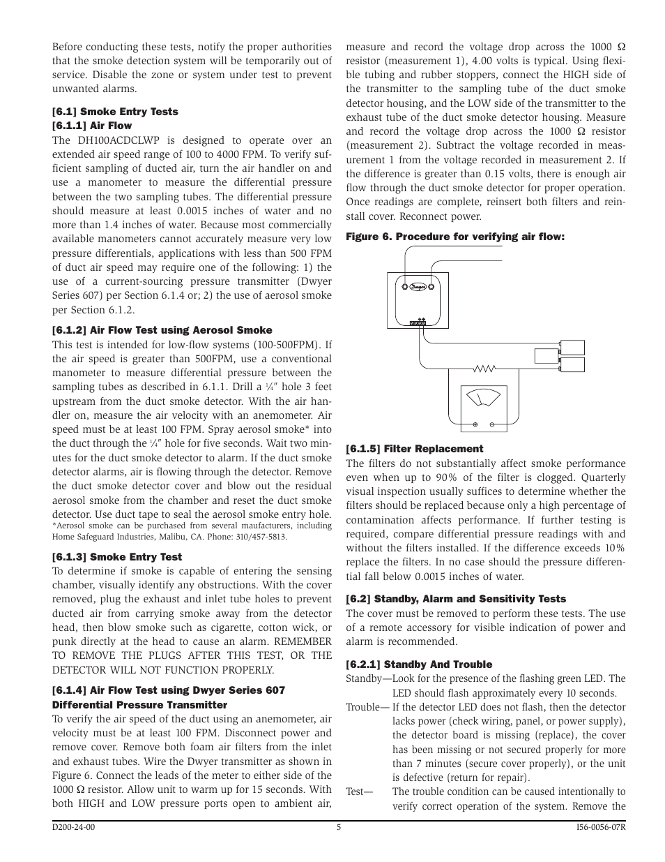 System Sensor INNOVAIR DH100ACDCLWP User Manual | Page 5 / 8