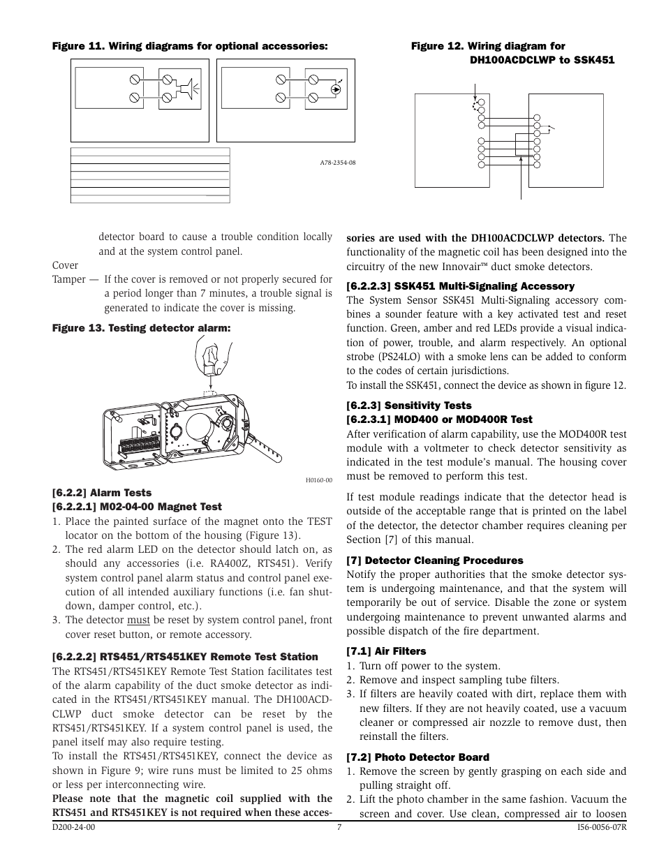 System Sensor INNOVAIR DH100ACDCLWP User Manual | Page 7 / 8