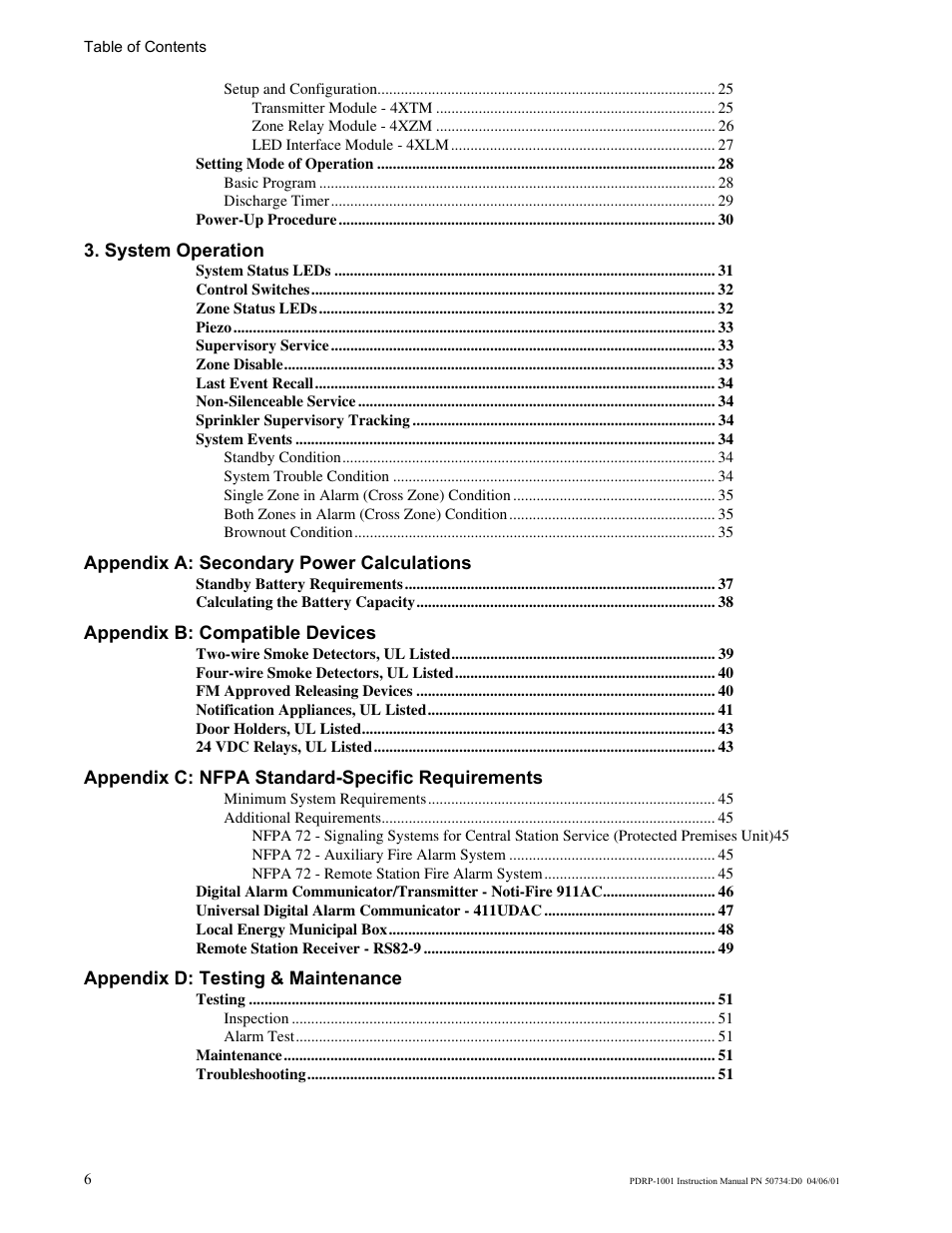 System Sensor PDRP-1001 User Manual | Page 6 / 56