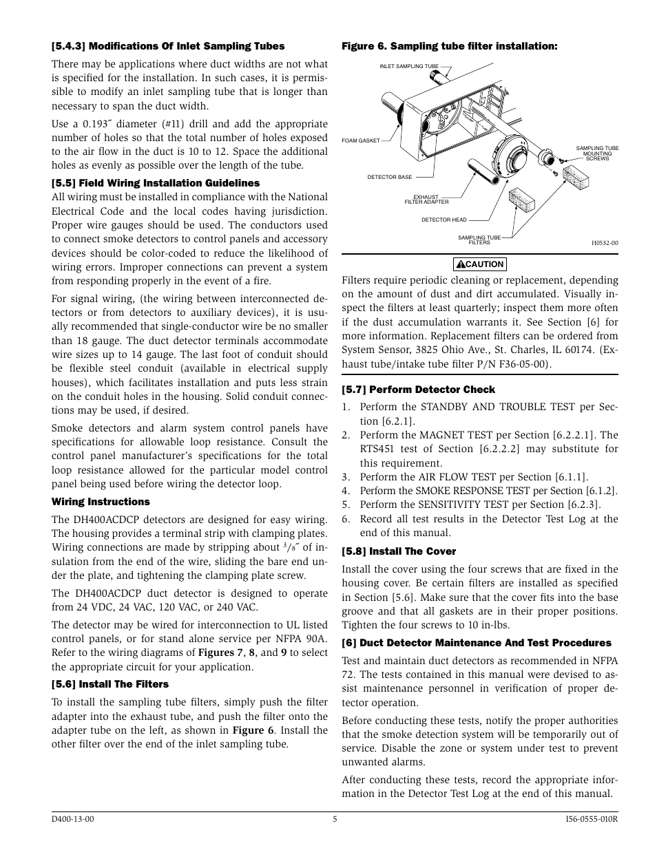 System Sensor DH400ACDCP User Manual | Page 5 / 16