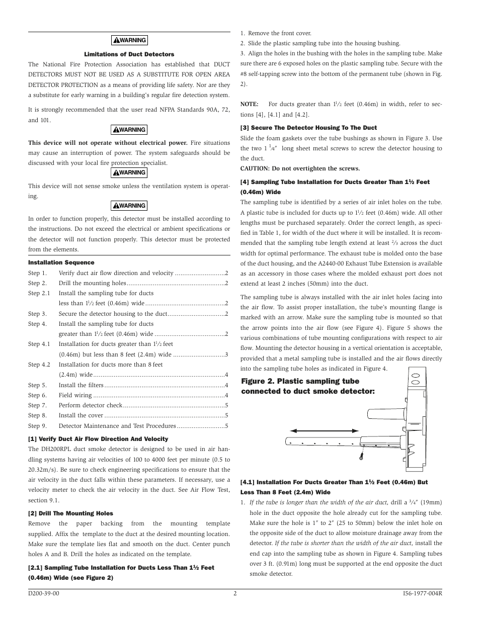 System Sensor DH200RPL User Manual | Page 2 / 8