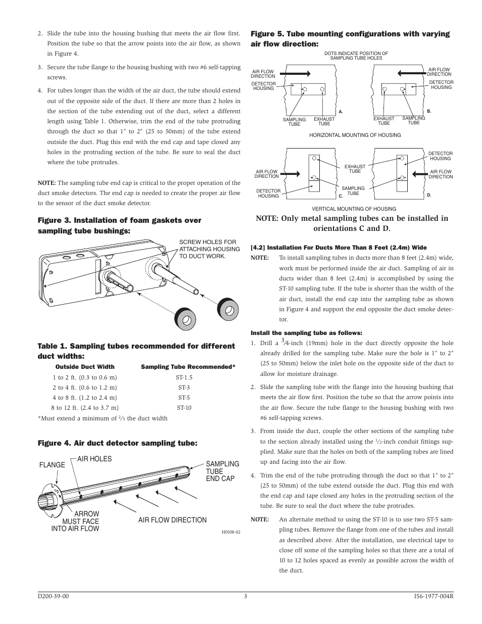 Figure 4. air duct detector sampling tube | System Sensor DH200RPL User Manual | Page 3 / 8