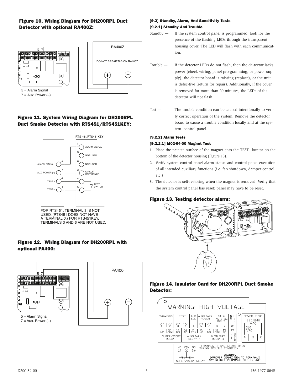 System Sensor DH200RPL User Manual | Page 6 / 8