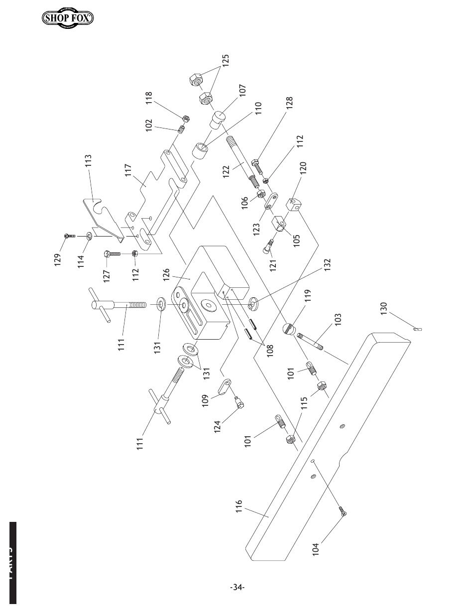 Parts | Woodstock W1679 User Manual | Page 36 / 44