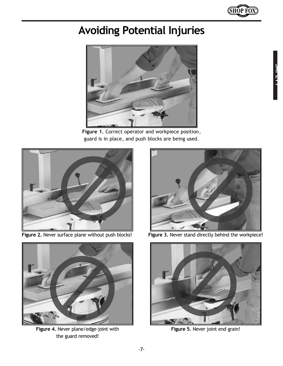 Avoiding potential injuries | Woodstock W1679 User Manual | Page 9 / 44